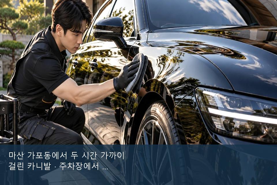 마산 가포동에서 두 시간 가까이 걸린 카니발 · 주차장에서 부른 날