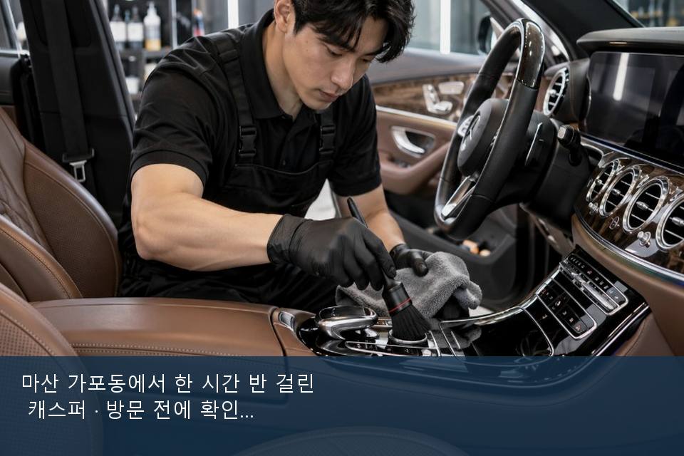 마산 가포동에서 한 시간 반 걸린 캐스퍼 · 방문 전에 확인한 것